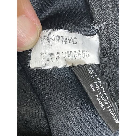 TRIPP NYC Pants Womens 3 Black Faux Leather Straight Leg Embroidered Back Pocket - Picture 12 of 14